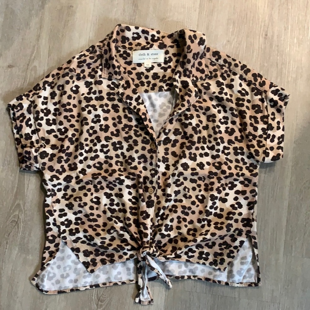 Cloth & Stone tie front top